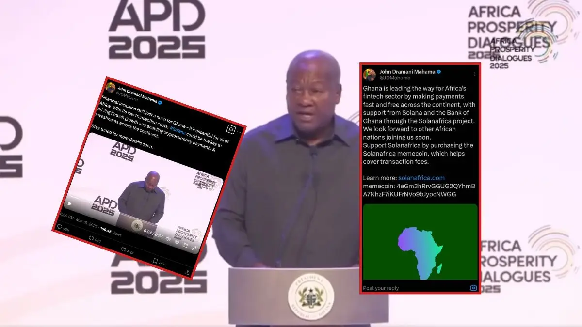 Prez. Mahama's Twitter "hacked" and used to promote crypto scam; but who is to blame?